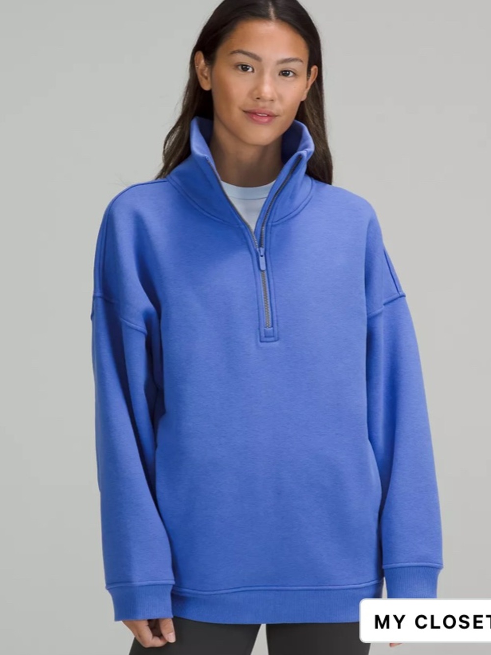 Lululemon Thick Fleece Half Zip in ‘Wild Indigo’